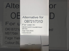 Cartouche de toner compatible Noir 45439002 Pour l'imprimante OKI B731 MB770 Kit de toner de haute capacité