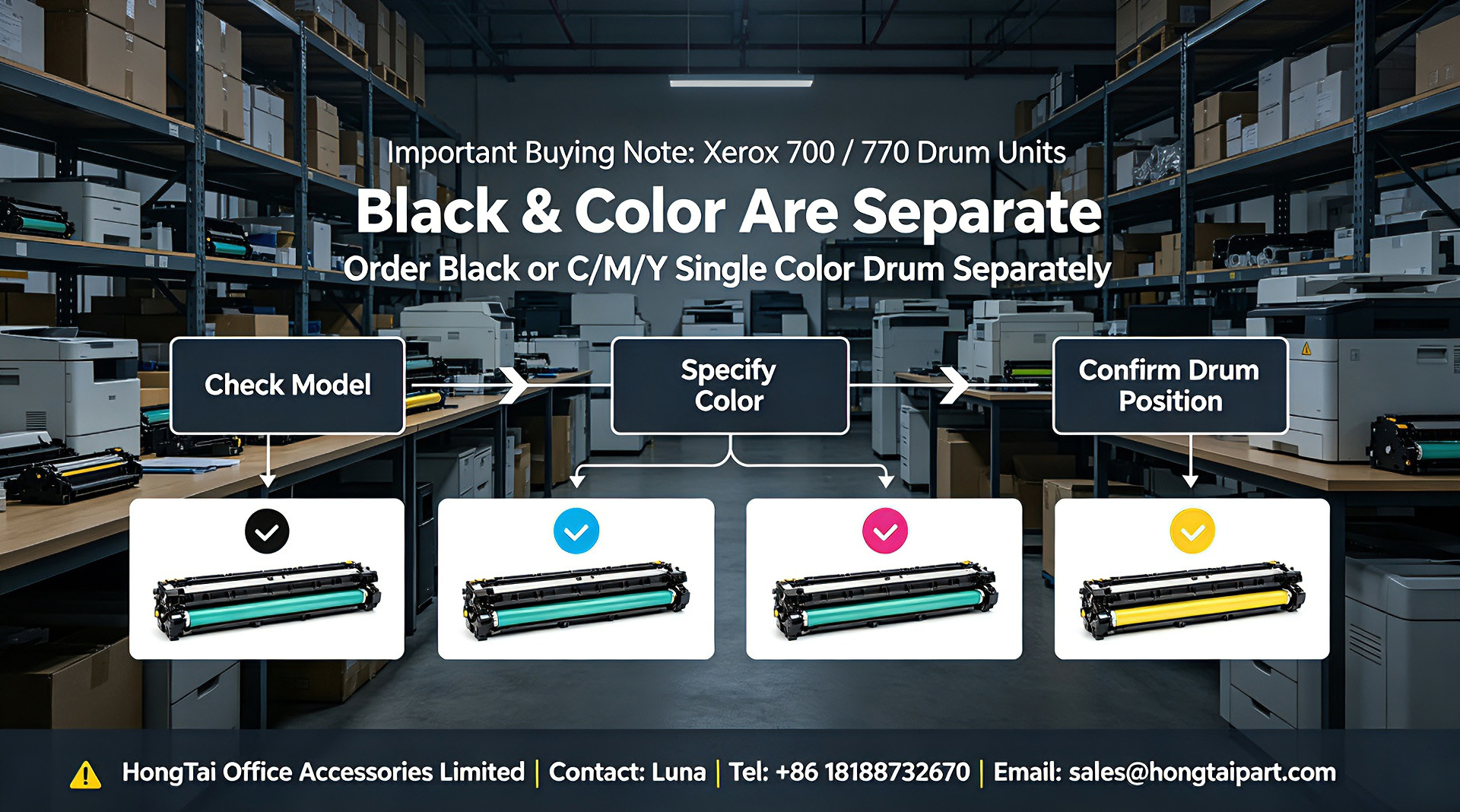 Derniers blogs de l'entreprise sur Xerox 700 770 Drum Cartridge | Black & Color Drums Are Separate Individual Units