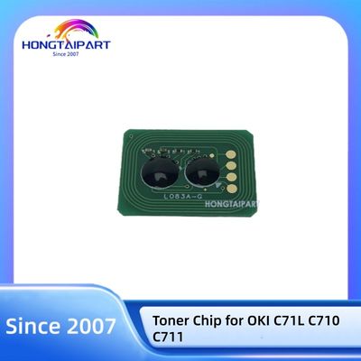 acheter CMYK Toner Chip 44318608 44318607 44318606 44318605 for OKI C71L C710 C711 Printer Cartridge Chip fabrication en ligne
