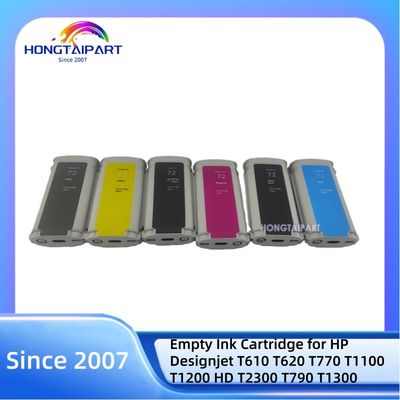 acheter 130ML Empty Ink Cartridge 72 C9403A-MK C9370A-PK C9371A-C C9372A-M C9373A-Y C9374A-G Neutral Packing for HP Designjet Printers fabrication en ligne