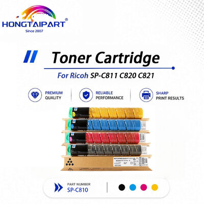 Acheter Cartouche de toner SP‑C810 à saturation améliorée, anti-rayures, dégradé lisse, Compatible pour Ricoh SP‑C811 C820 C821 fabrication en ligne