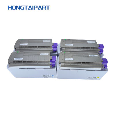 Cartouche de toner couleur compatible CMYK 45396213 45396214 45396215 45396216 Pour le kit de toner d'imprimante OKI ES7470 ES7480 ES7460