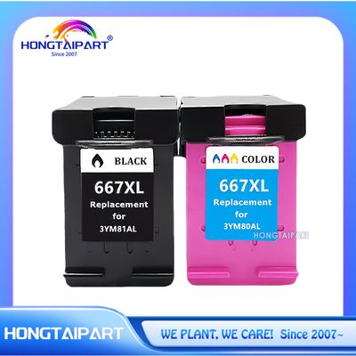 Cartouche d'encre 3YM81AL 3YM80AL 667XL 667 Pour l'imprimante HP DeskJet Ink Advantage 1275 2374 2375 2376 2775 2776, plus 6475 6476, plus l'imprimante DeskJet Ink Advantage 6075