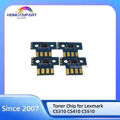 Puce de toner 70C80K0 70C80C0 70C80M0 70C80Y0 pour Lexmark CS310 CS410 CS510 Pièces détachées d'imprimante HONGTAIPART