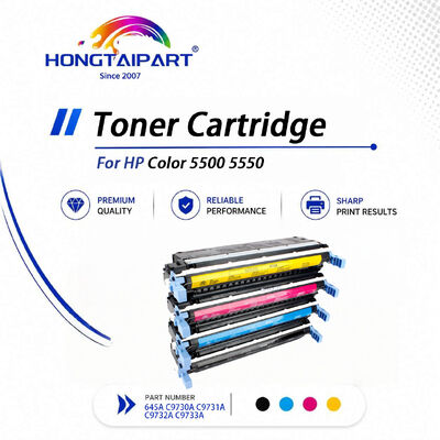 Cartouche de toner 645A C9730A C9731A C9732A C9733A, Compatible avec HP 5500 5550