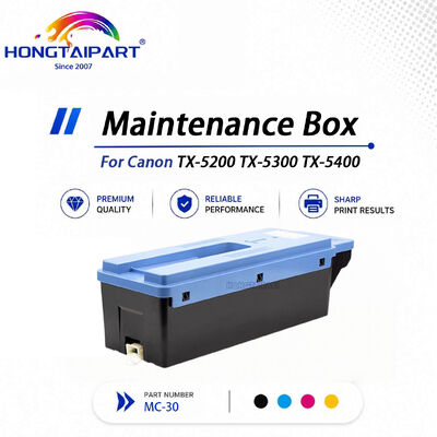 Boîte d'entretien MC-30 améliorée par absorbant réservoir d'encre de déchets étanche à la fuite puce reconnaissable Compatible pour Canon TX-5200 TX-5300 TX-5400