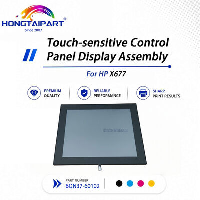 Panneau de commande tactile d'occasion, ensemble d'affichage 6QN37-60102 pour la réparation d'imprimante HP X677