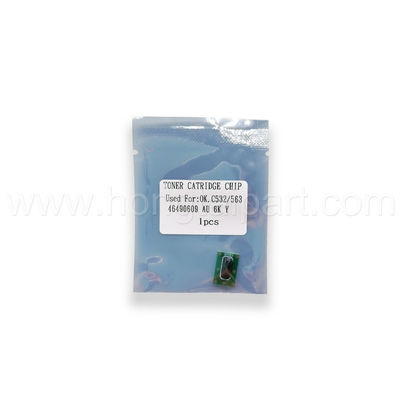 Puce de cartouche de toner pour OKI C532DN MC573DN 6K 46490610 46490611 46490609 46490612 Chip Reset Toner Chip Konica Minolta